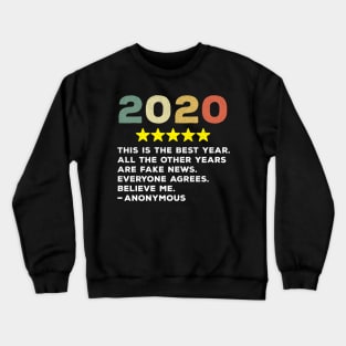 2020 Would Recommend Anonymous Trump Crewneck Sweatshirt